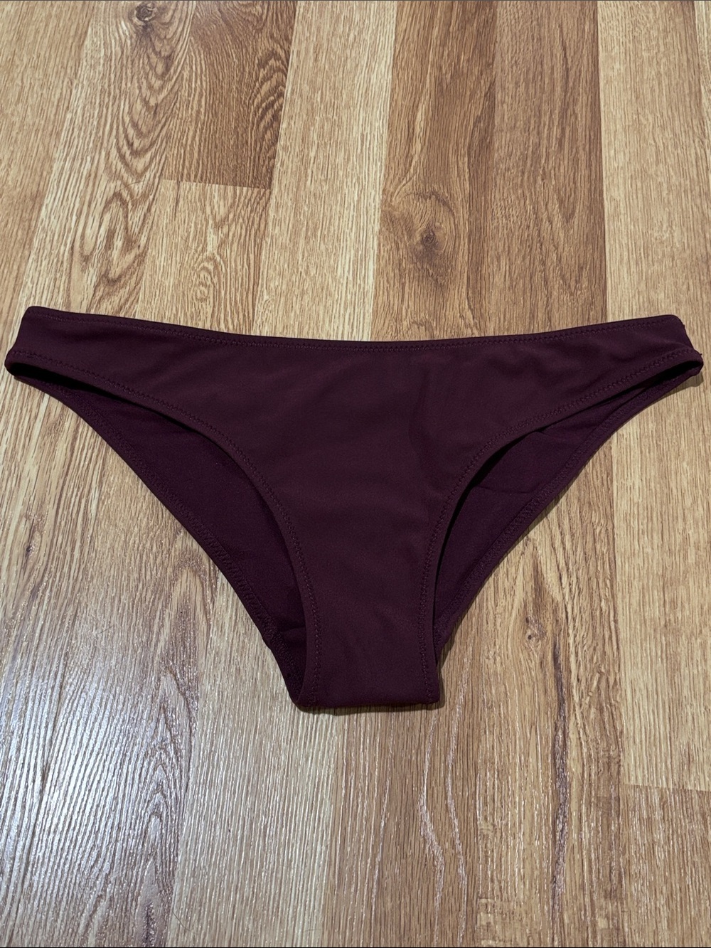 H&M NWOT Women's Classic Bikini Bottom in Deep Burgundy